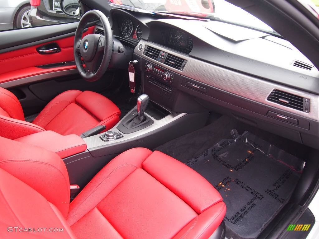 2012 BMW 3 Series 328i Coupe Coral Red/Black Dashboard Photo #80193157
