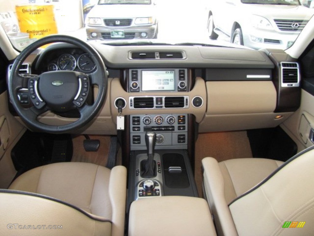 2008 Range Rover V8 HSE - Java Black Pearlescent / Sand photo #3
