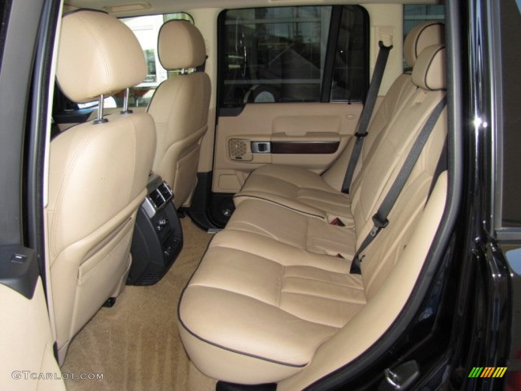 2008 Range Rover V8 HSE - Java Black Pearlescent / Sand photo #4