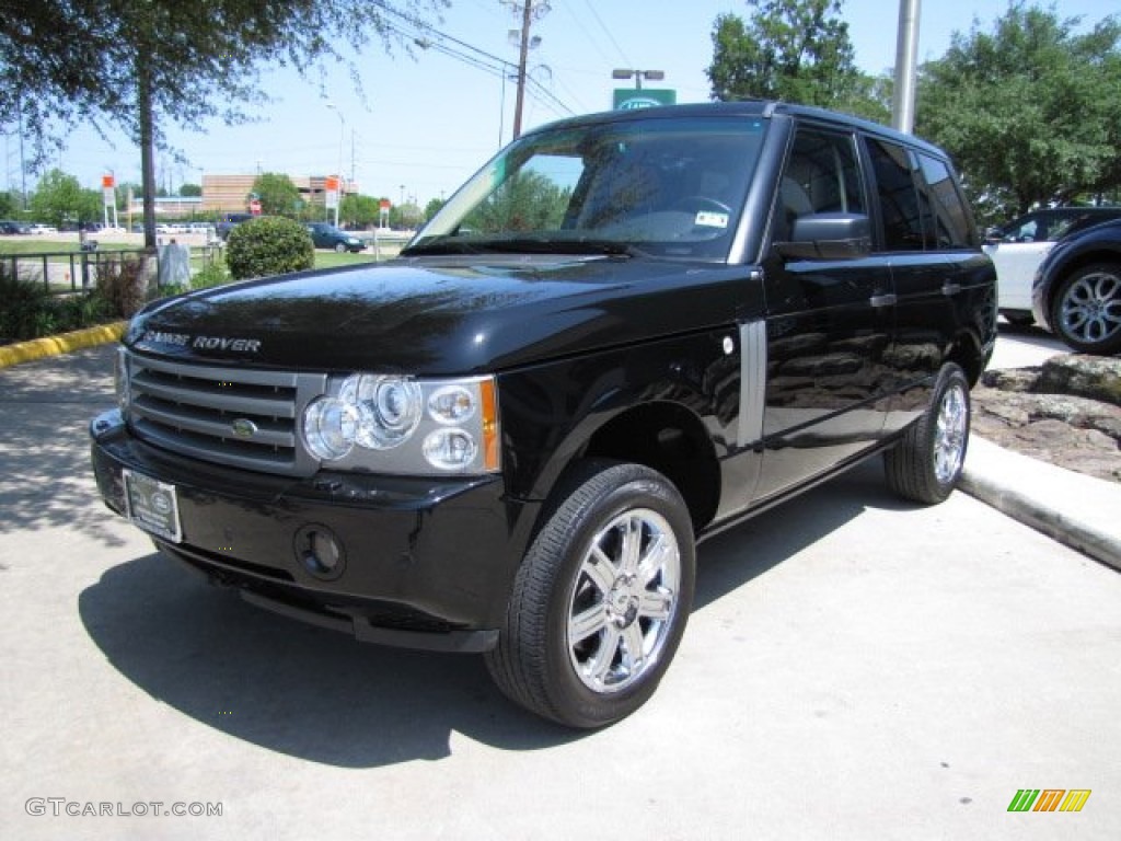 2008 Range Rover V8 HSE - Java Black Pearlescent / Sand photo #5