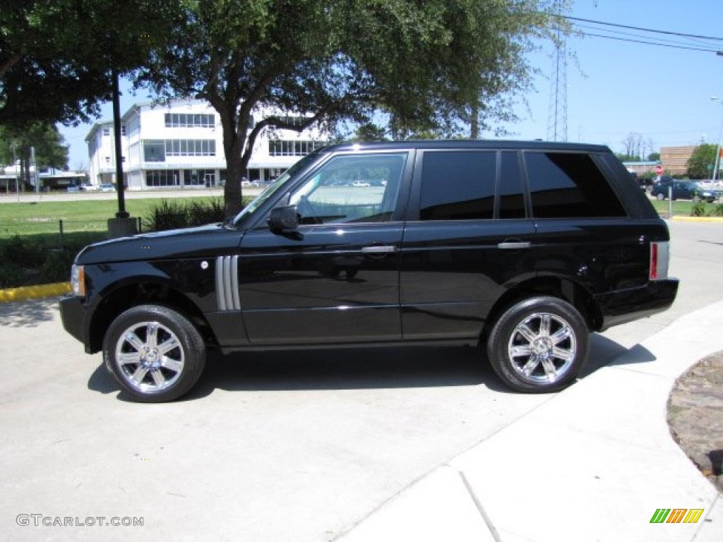 2008 Range Rover V8 HSE - Java Black Pearlescent / Sand photo #7