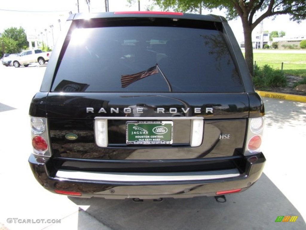2008 Range Rover V8 HSE - Java Black Pearlescent / Sand photo #9
