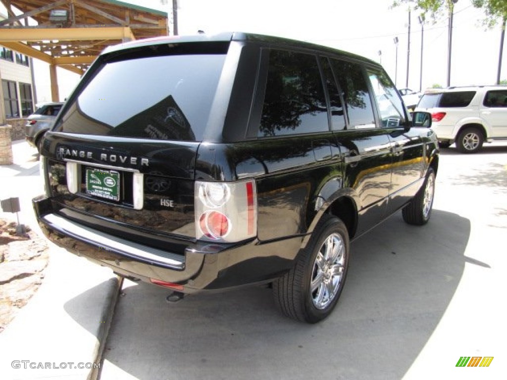 2008 Range Rover V8 HSE - Java Black Pearlescent / Sand photo #10