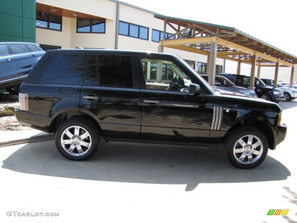 2008 Range Rover V8 HSE - Java Black Pearlescent / Sand photo #11