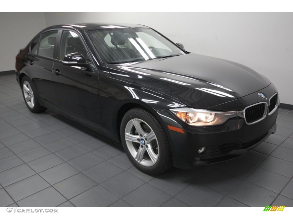 2013 3 Series 328i Sedan - Black Sapphire Metallic / Black photo #2