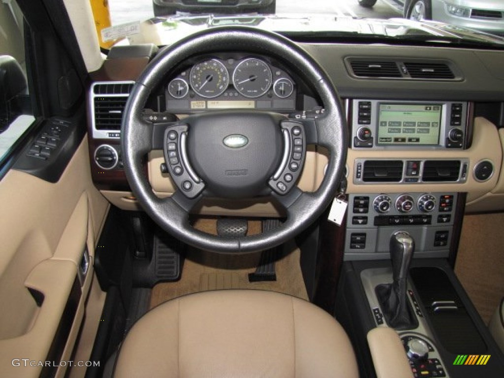 2008 Range Rover V8 HSE - Java Black Pearlescent / Sand photo #13