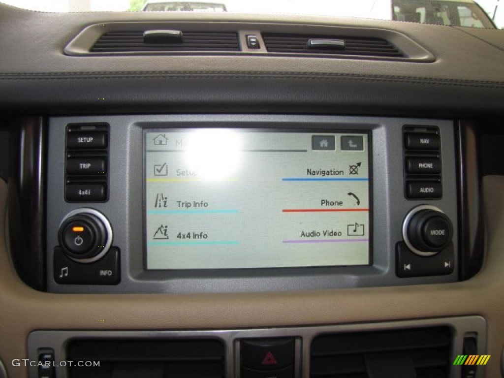 2008 Range Rover V8 HSE - Java Black Pearlescent / Sand photo #17