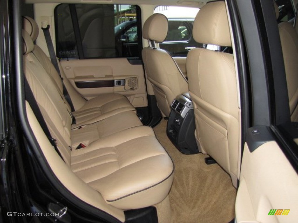 2008 Range Rover V8 HSE - Java Black Pearlescent / Sand photo #23