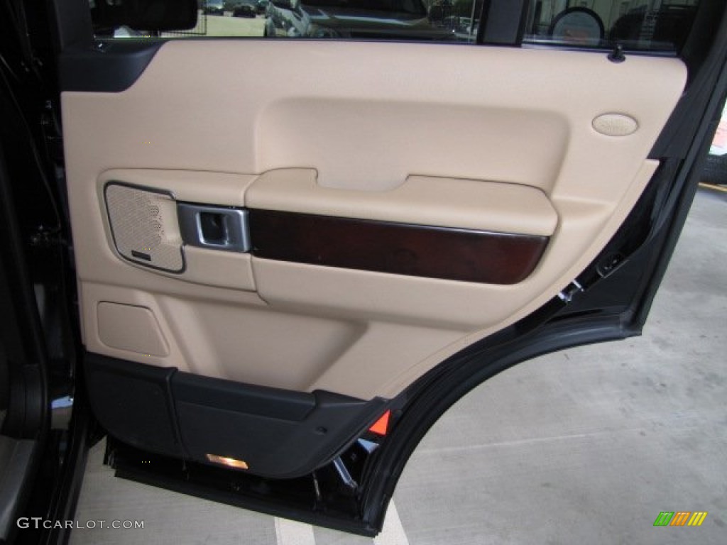 2008 Range Rover V8 HSE - Java Black Pearlescent / Sand photo #40