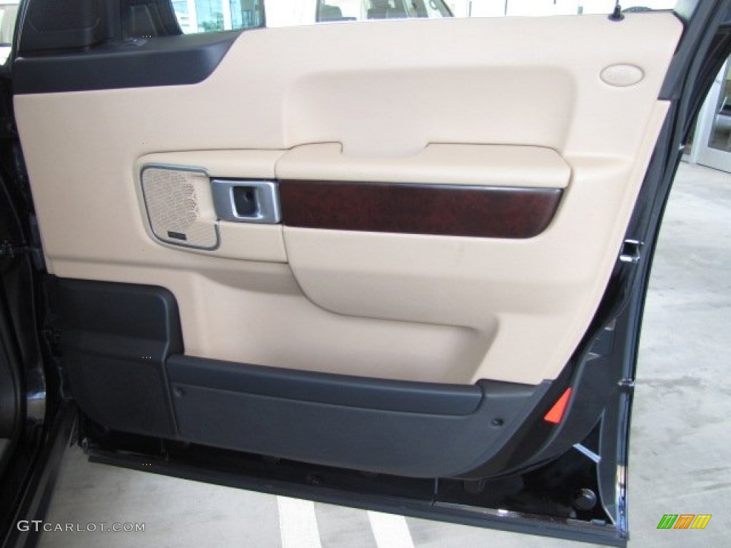 2008 Range Rover V8 HSE - Java Black Pearlescent / Sand photo #41
