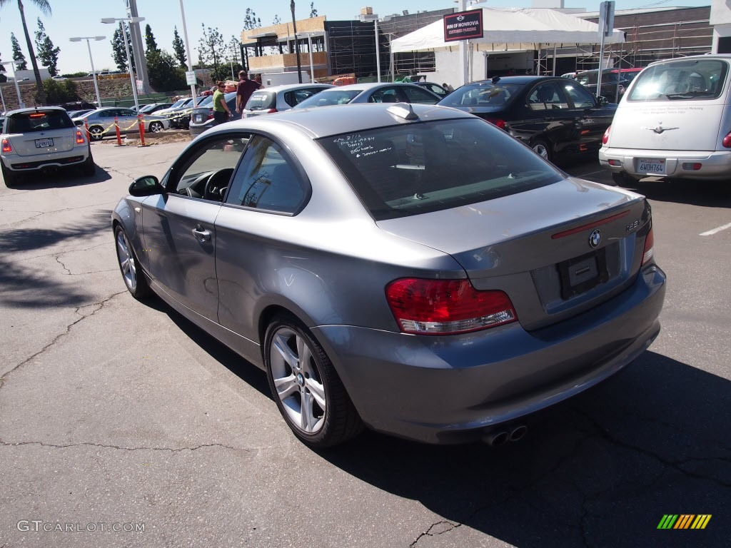 2009 1 Series 128i Coupe - Space Grey Metallic / Black photo #9