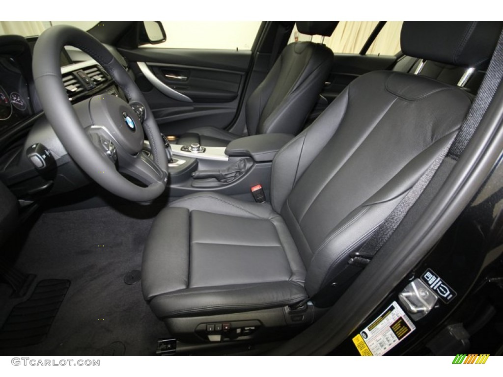 Black Interior 2013 BMW 3 Series 328i Sedan Photo #80195234