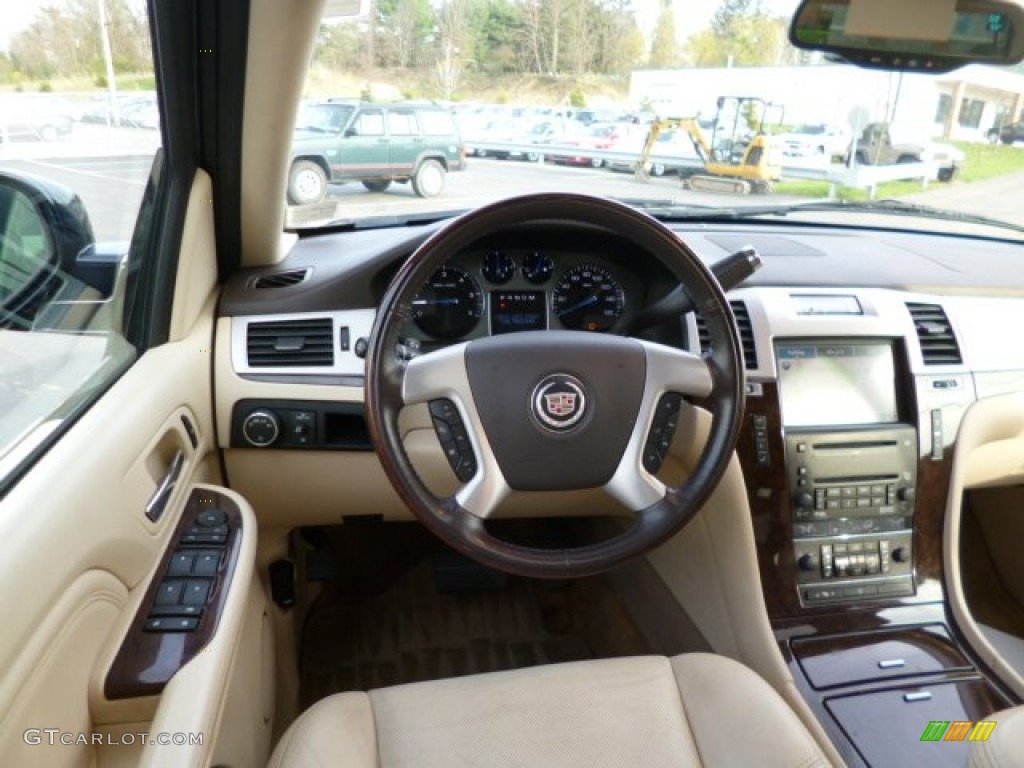2008 Cadillac Escalade AWD Cocoa/Light Cashmere Dashboard Photo #80197317