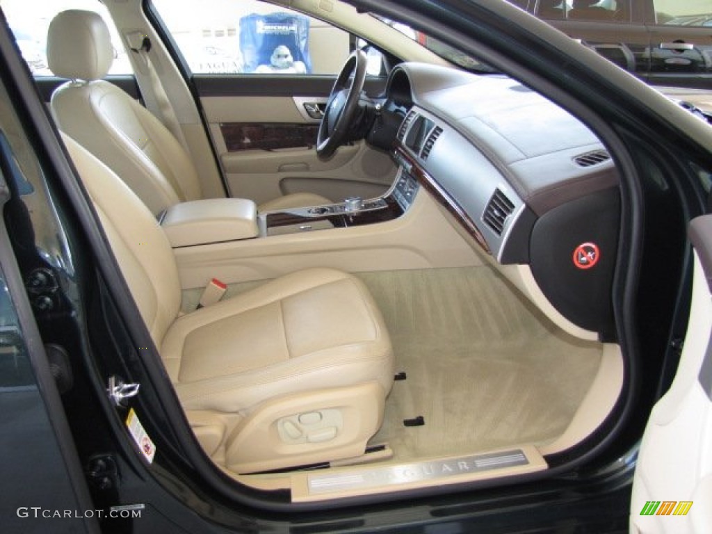 Champagne/Truffle Interior 2009 Jaguar XF Supercharged Photo #80197504