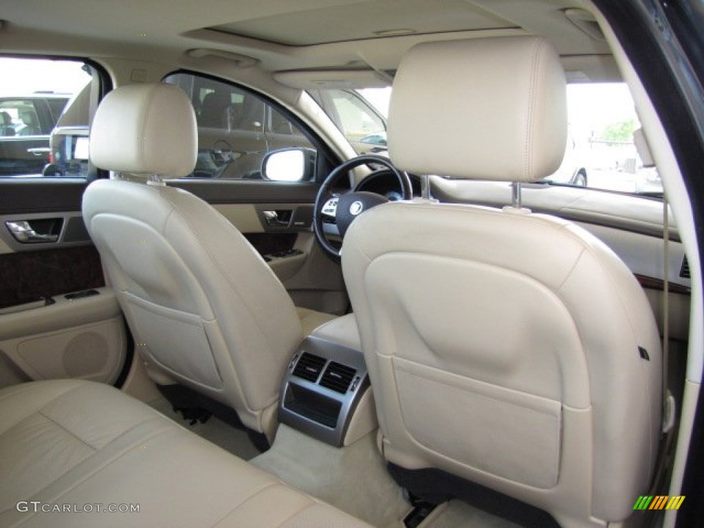 Champagne/Truffle Interior 2009 Jaguar XF Supercharged Photo #80197552