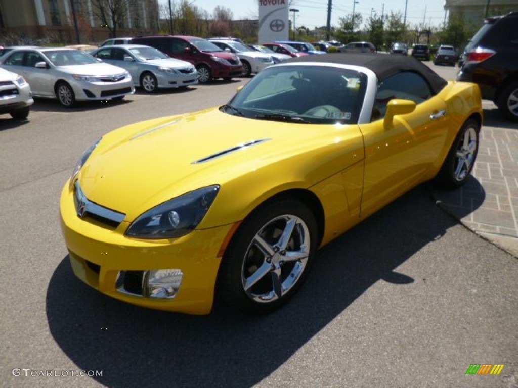 Sunburst Yellow 2008 Saturn Sky Red Line Roadster Exterior Photo #80198392