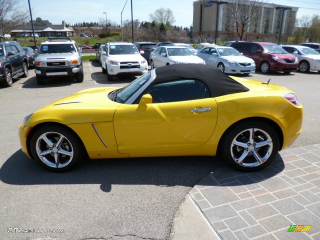 Sunburst Yellow 2008 Saturn Sky Red Line Roadster Exterior Photo #80198408