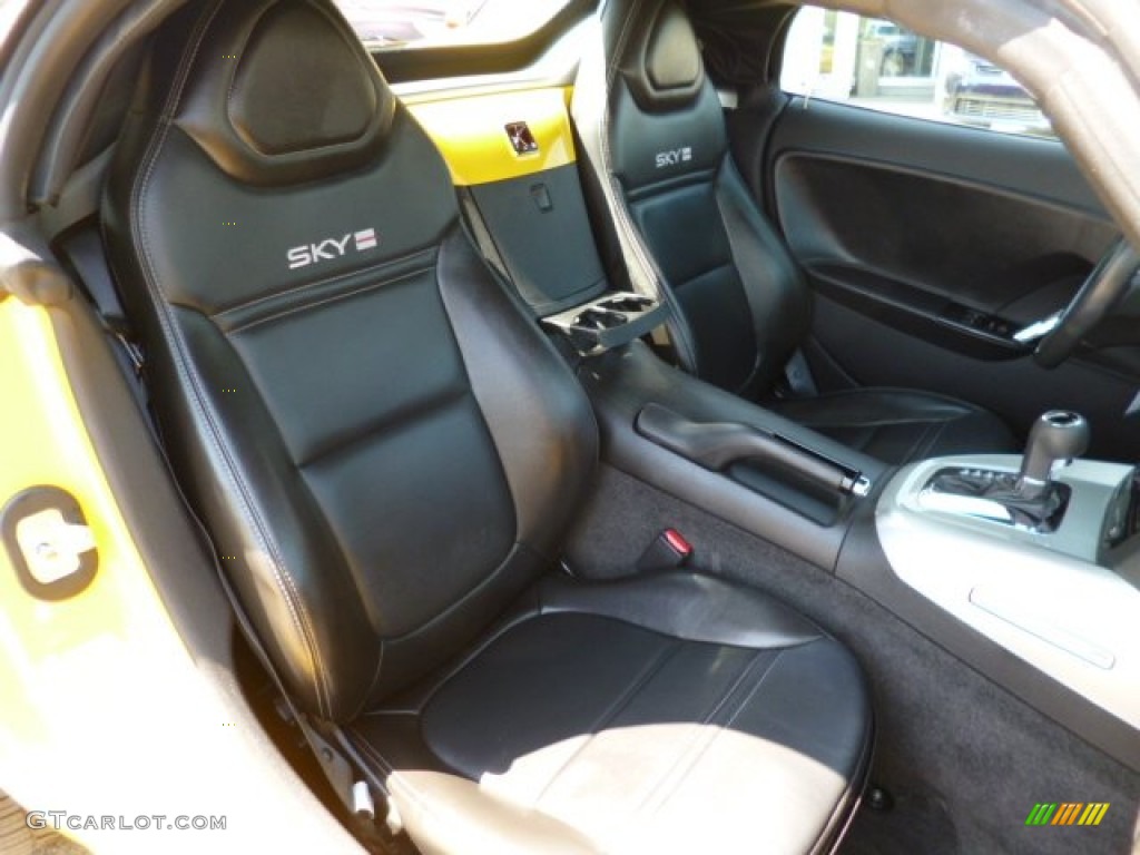 Black Interior 2008 Saturn Sky Red Line Roadster Photo #80198533