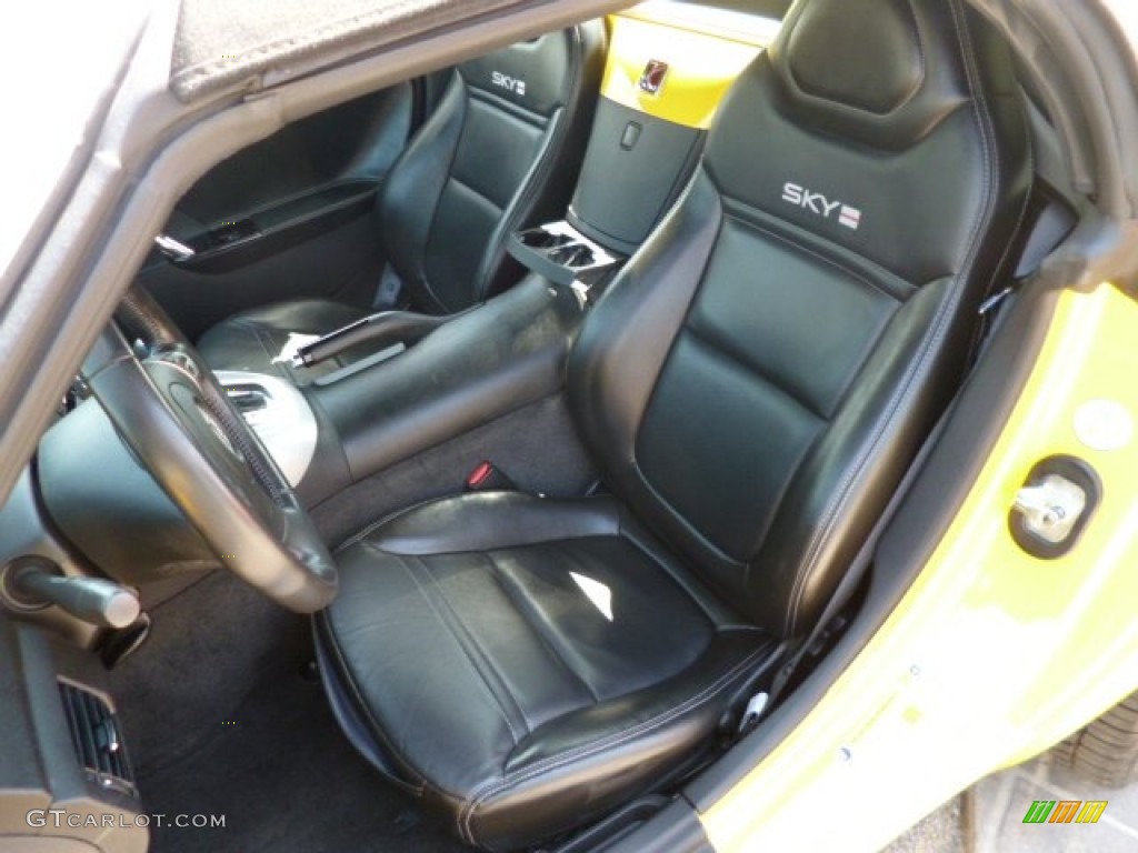 Black Interior 2008 Saturn Sky Red Line Roadster Photo #80198582