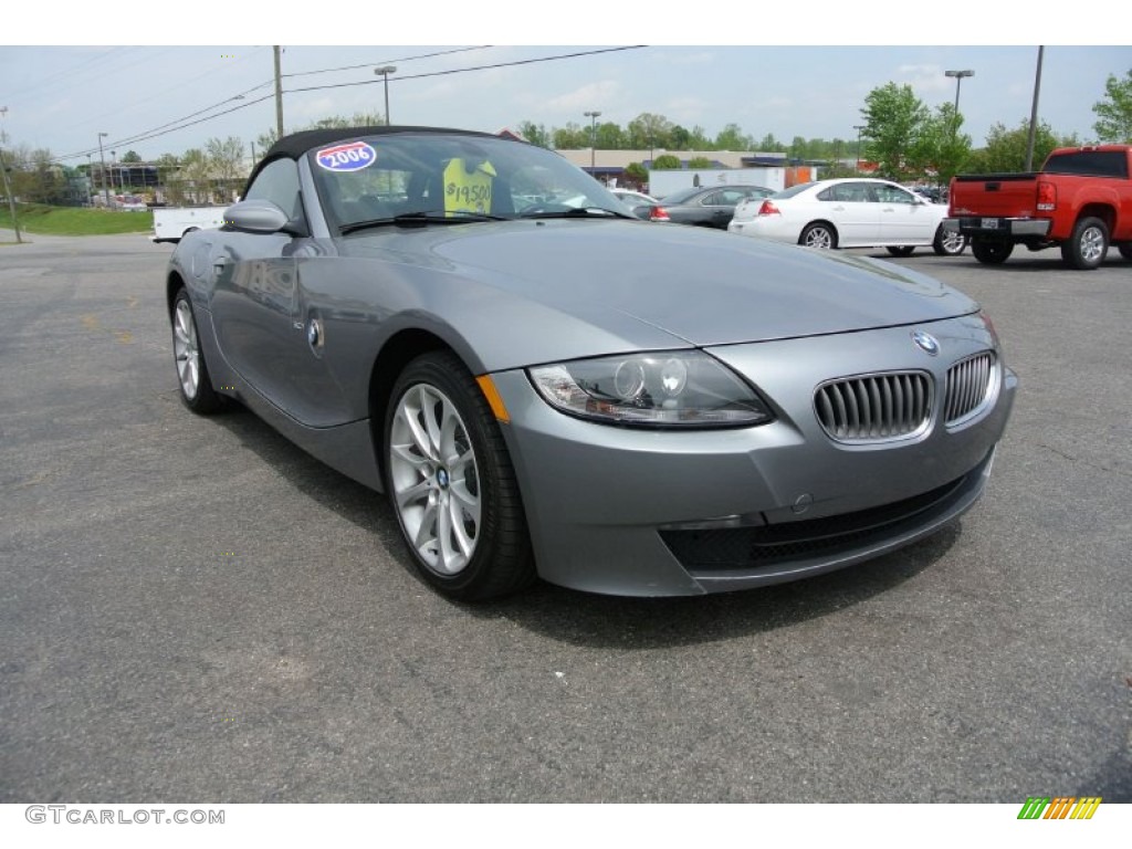 2006 Z4 3.0i Roadster - Silver Grey Metallic / Black photo #1