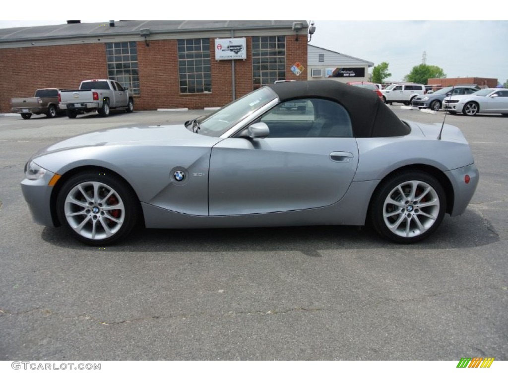 2006 Z4 3.0i Roadster - Silver Grey Metallic / Black photo #3