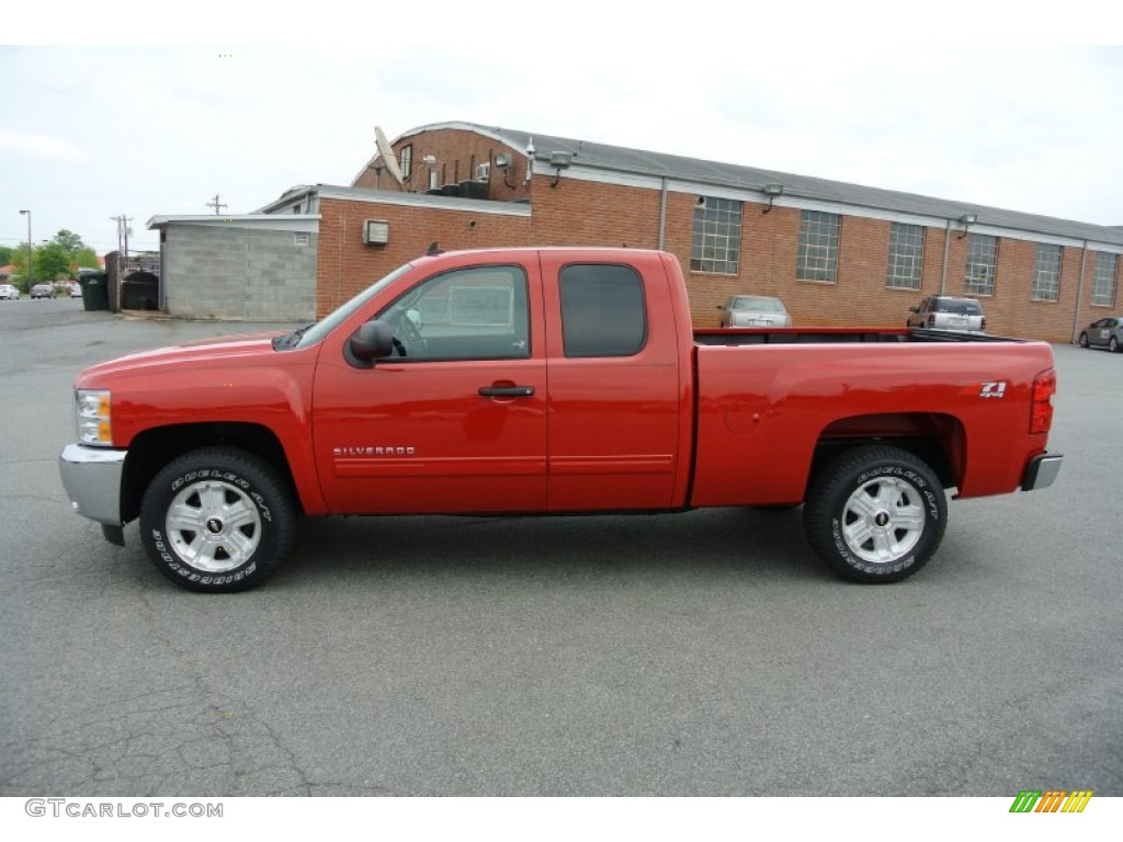 2013 Silverado 1500 LT Extended Cab 4x4 - Victory Red / Ebony photo #3