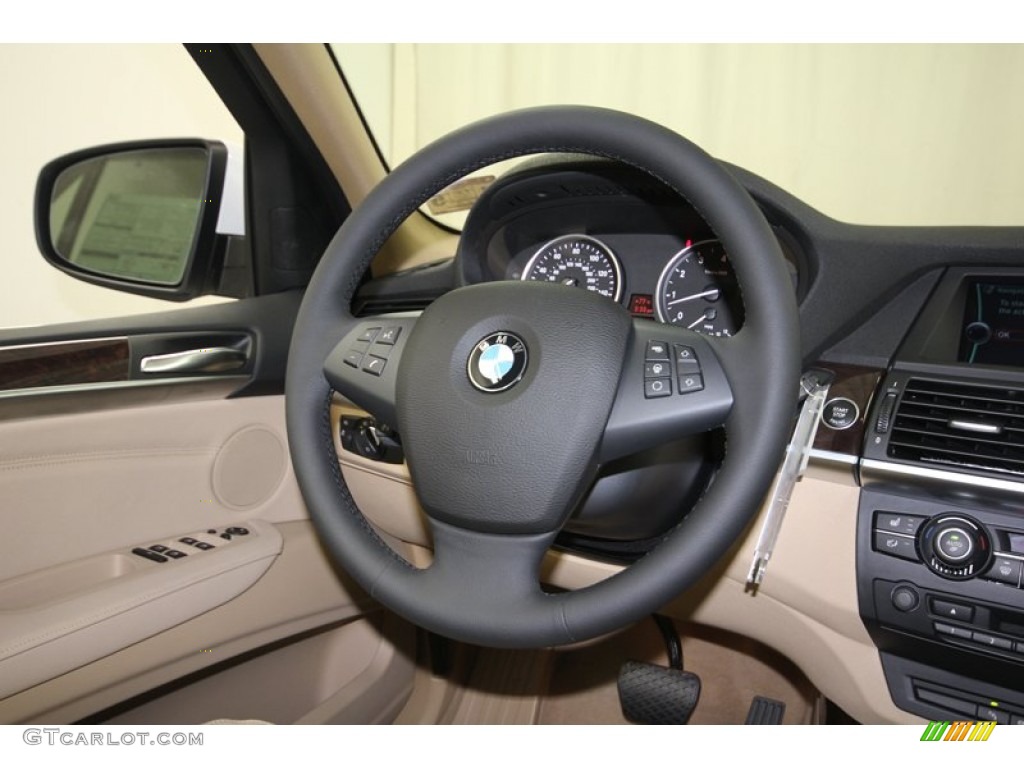 2013 X5 xDrive 35i Premium - Alpine White / Sand Beige photo #31