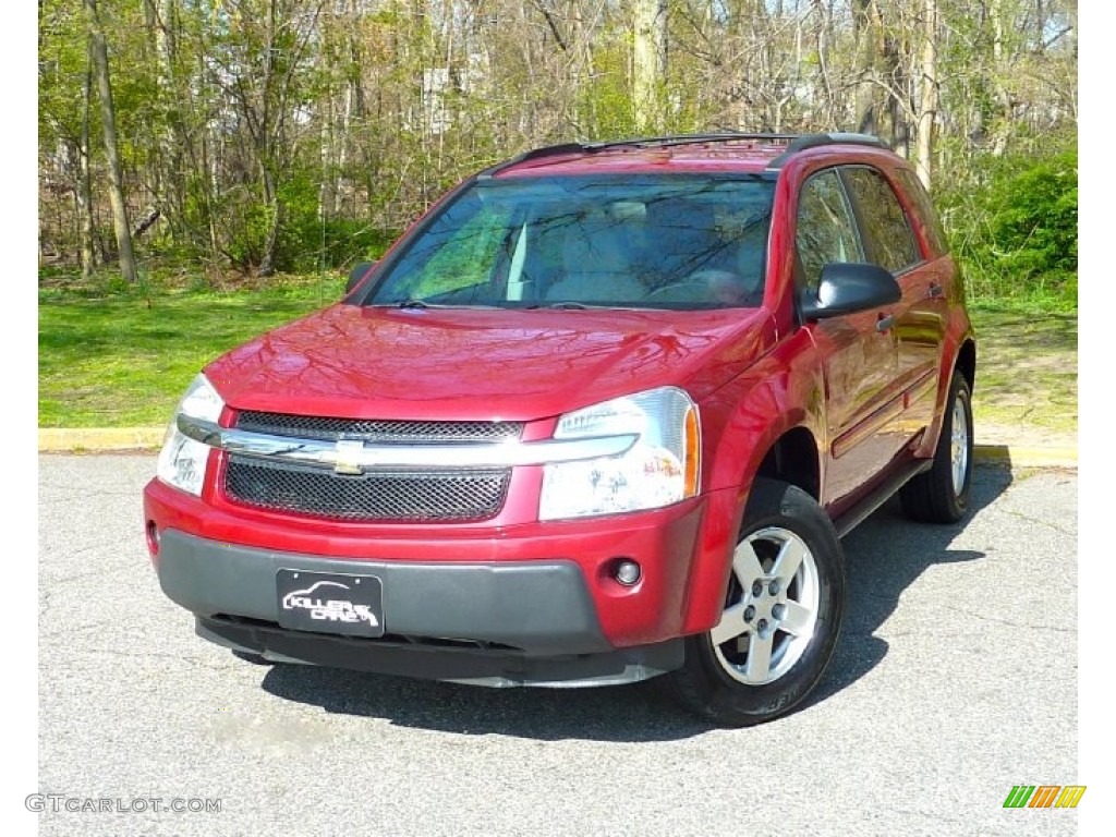 2005 Equinox LS - Salsa Red Metallic / Light Cashmere photo #3