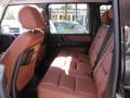 2009 Mercedes-Benz G Cognac/Black Interior Rear Seat Photo