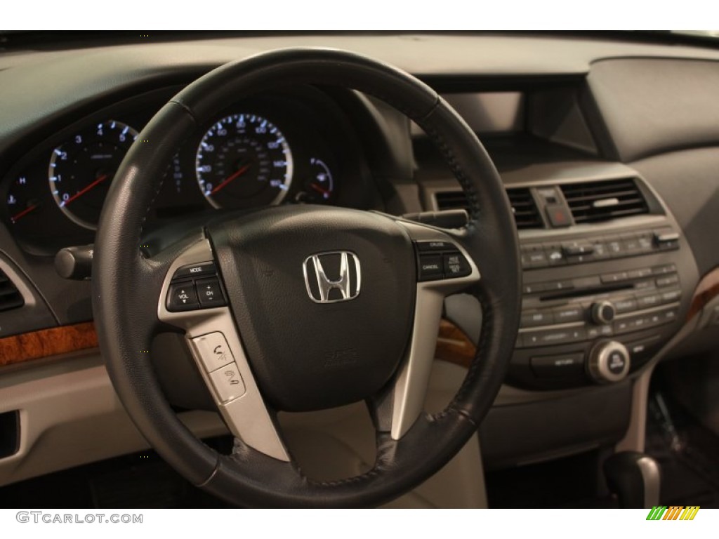 2011 Honda Accord EX-L V6 Sedan Gray Steering Wheel Photo #80206168