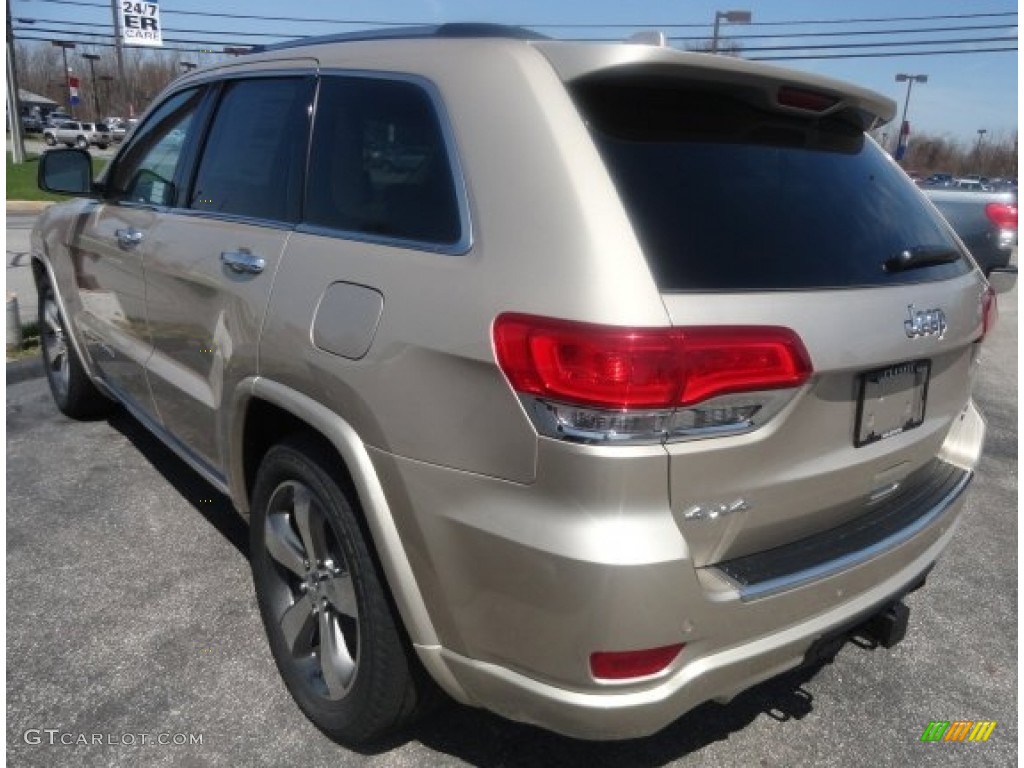 2014 Grand Cherokee Overland 4x4 - Cashmere Pearl / Overland Nepal Jeep Brown Light Frost photo #3
