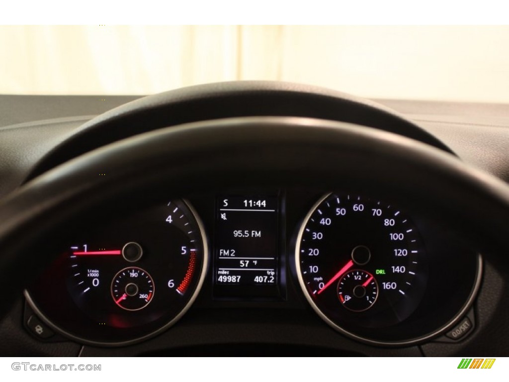 2010 Volkswagen Golf 4 Door TDI Gauges Photo #80209171