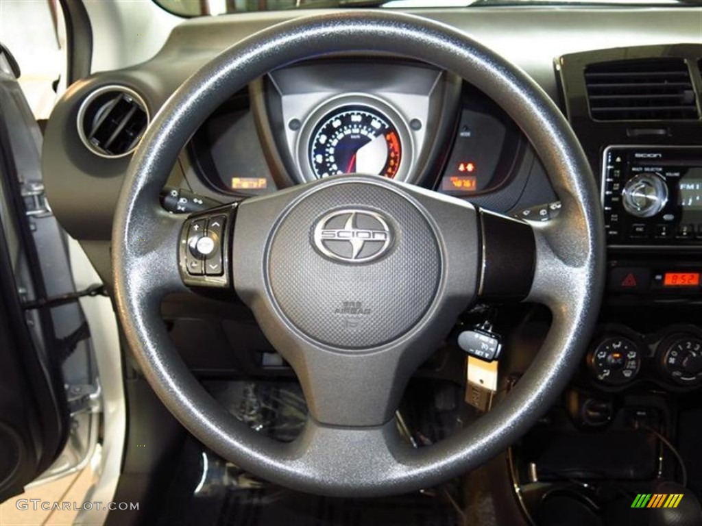 2009 Scion xD Standard xD Model Charcoal Gray Steering Wheel Photo #80209684