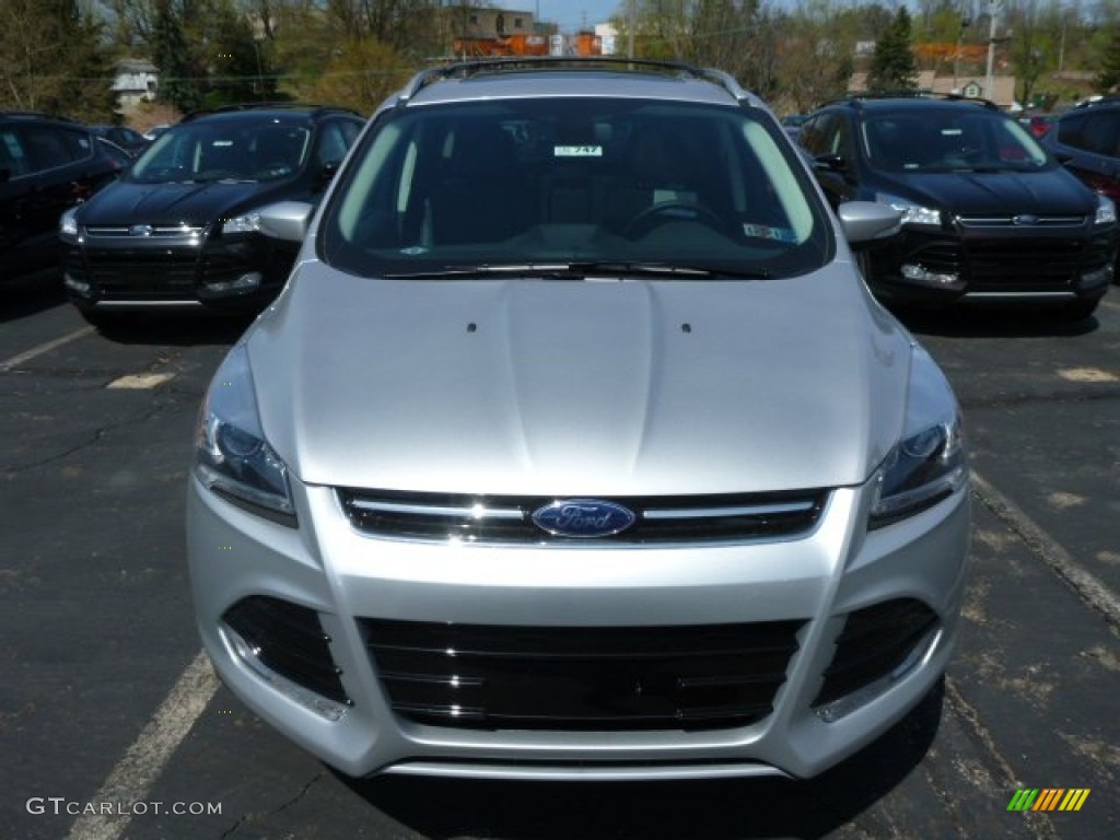 2013 Escape Titanium 2.0L EcoBoost 4WD - Ingot Silver Metallic / Charcoal Black photo #6