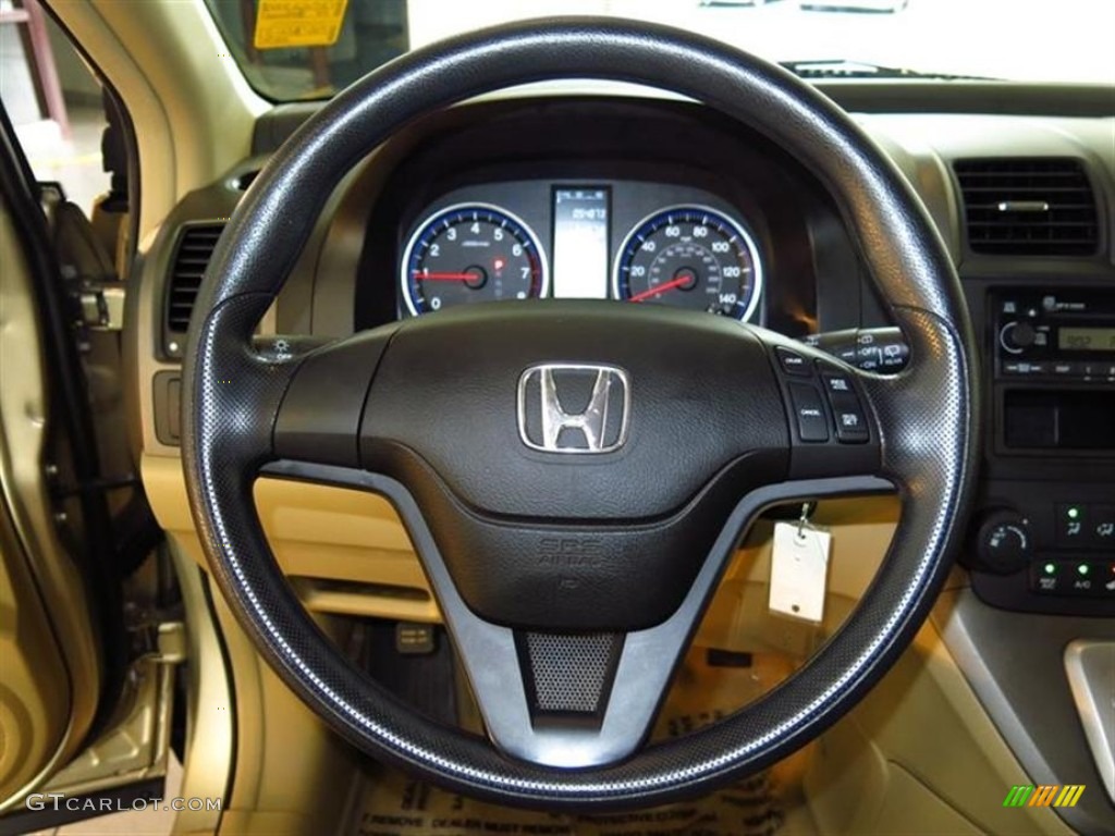 2008 Honda CR-V LX Ivory Steering Wheel Photo #80210332