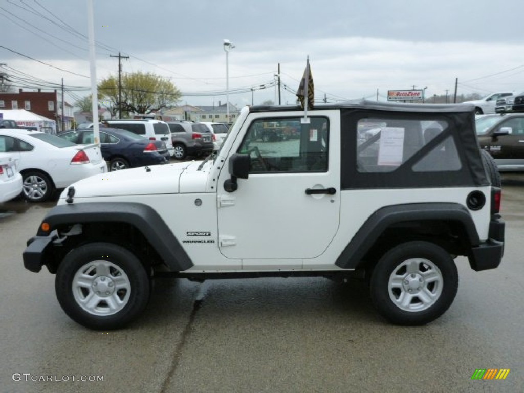 Stone White 2010 Jeep Wrangler Sport 4x4 Exterior Photo #80210750