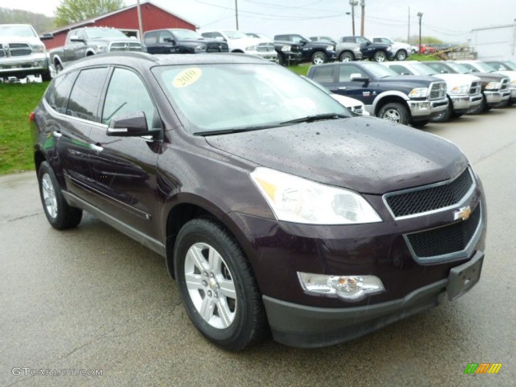 Dark Cherry Metallic 2010 Chevrolet Traverse LT AWD Exterior Photo #80211151