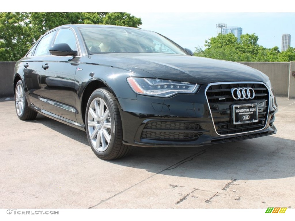 2013 A6 3.0T quattro Sedan - Brilliant Black / Velvet Beige photo #1