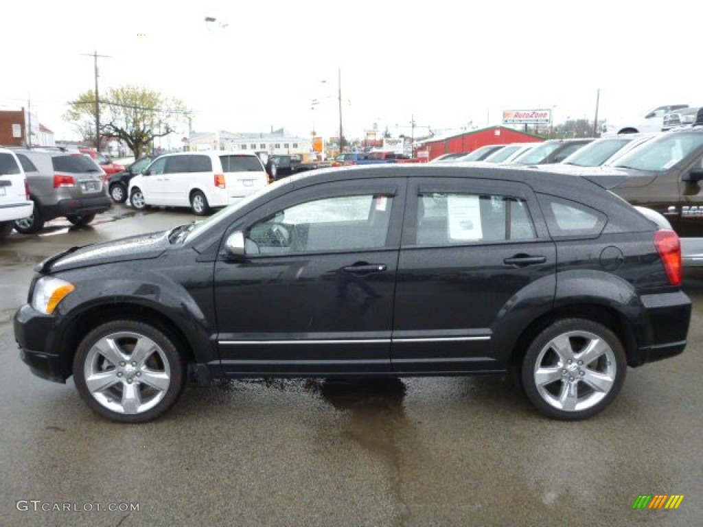 Brilliant Black Crystal Pearl 2010 Dodge Caliber Rush Exterior Photo #80212759