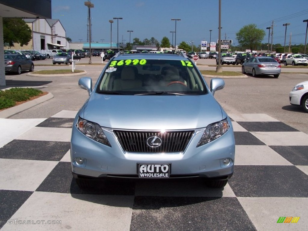 2012 RX 350 - Cerulean Blue Metallic / Parchment photo #2