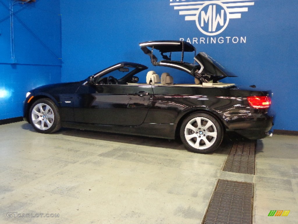 2010 3 Series 335i Convertible - Black Sapphire Metallic / Cream Beige photo #15