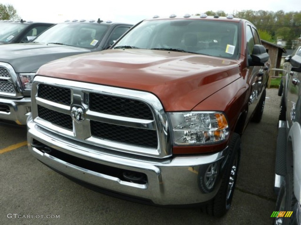 2013 2500 Tradesman Crew Cab 4x4 - Copperhead Pearl / Black/Diesel Gray photo #11