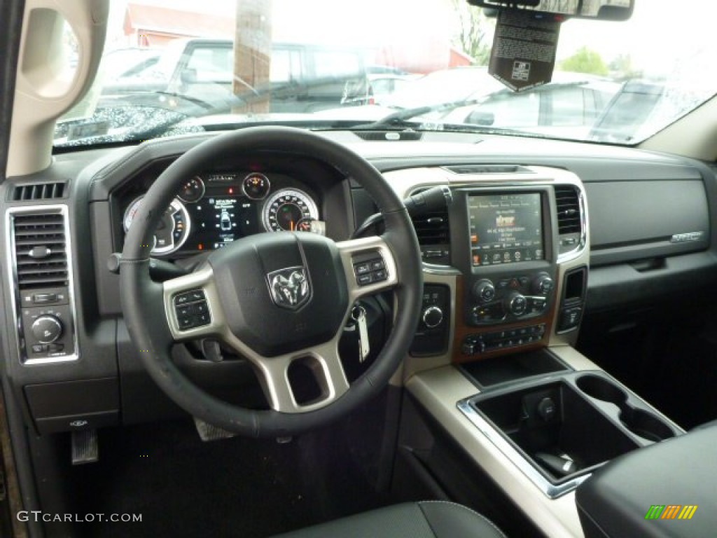 2013 Ram 2500 Laramie Crew Cab 4x4 Black Dashboard Photo #80216203