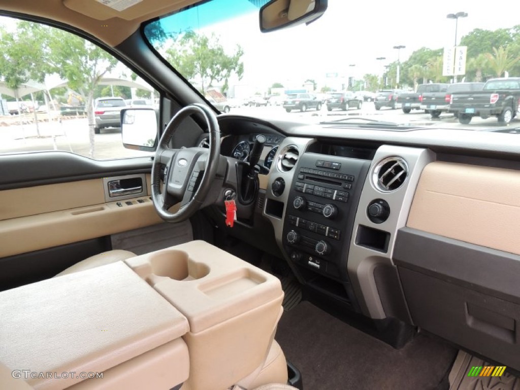 2011 F150 XLT SuperCab 4x4 - Pale Adobe Metallic / Pale Adobe photo #6