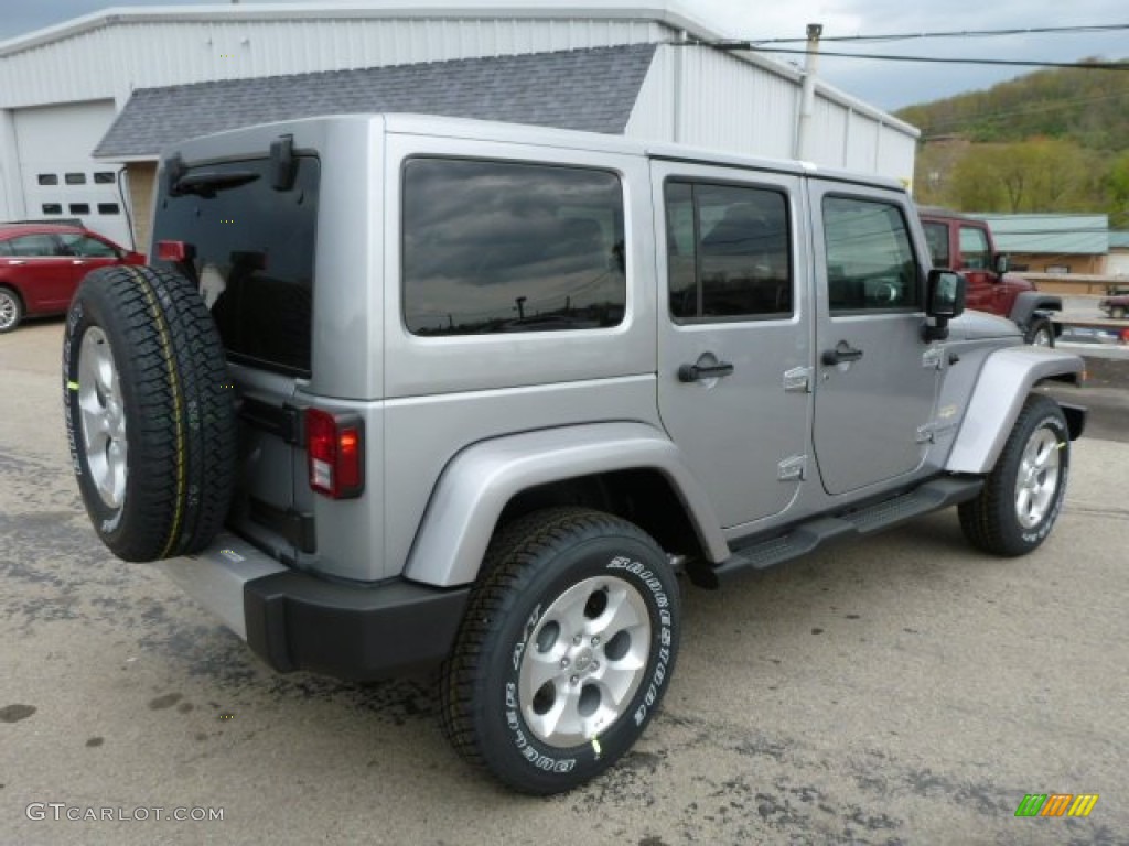 2013 Wrangler Unlimited Sahara 4x4 - Billet Silver Metallic / Black photo #5