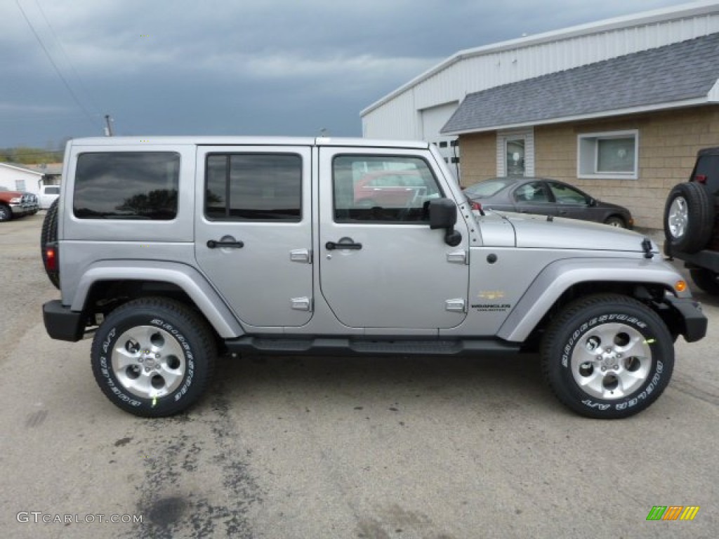 Billet Silver Metallic 2013 Jeep Wrangler Unlimited Sahara 4x4 Exterior Photo #80217415