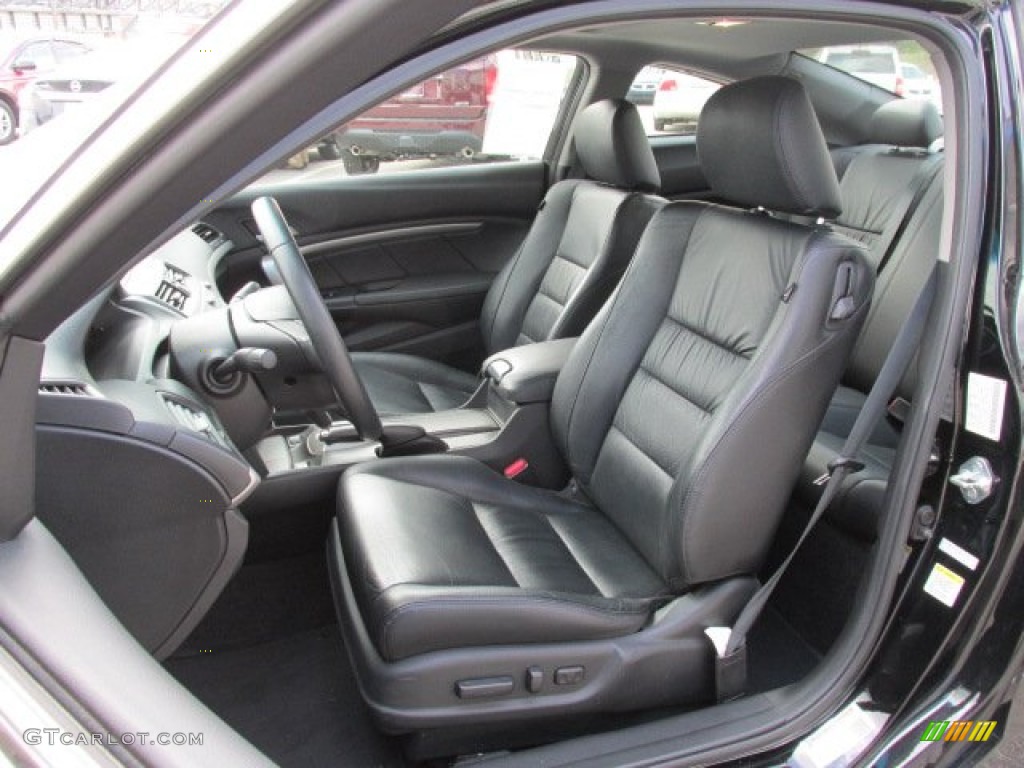 Black Interior 2011 Honda Accord EX-L Coupe Photo #80219352