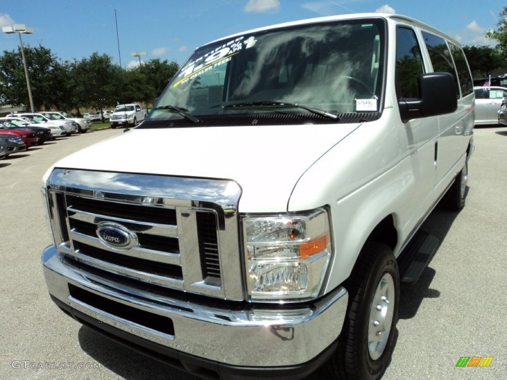 2012 E Series Van E350 XLT Passenger - Oxford White / Medium Flint photo #15