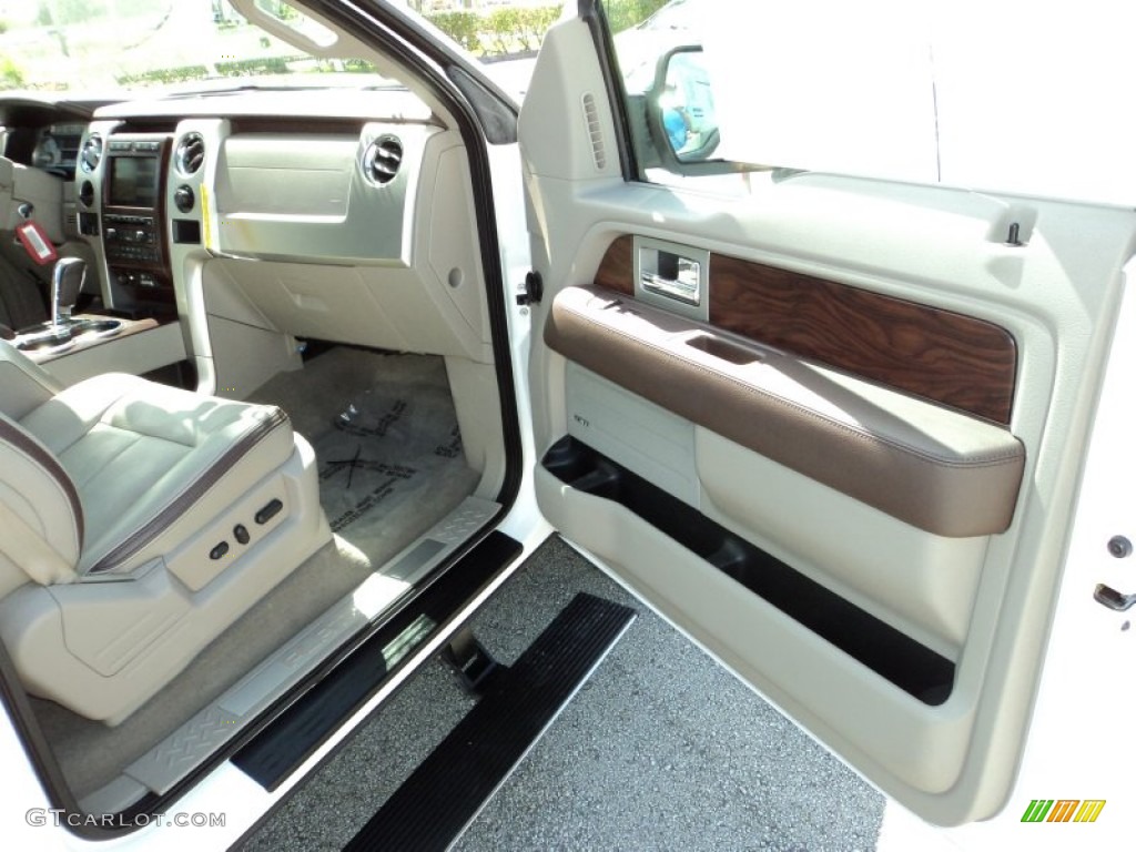 2010 F150 Platinum SuperCrew - White Platinum Metallic Tri Coat / Medium Stone Leather/Sienna Brown photo #19