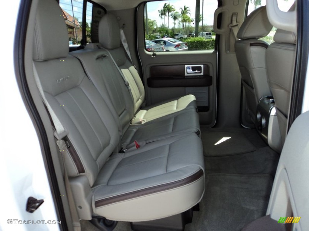 2010 F150 Platinum SuperCrew - White Platinum Metallic Tri Coat / Medium Stone Leather/Sienna Brown photo #22